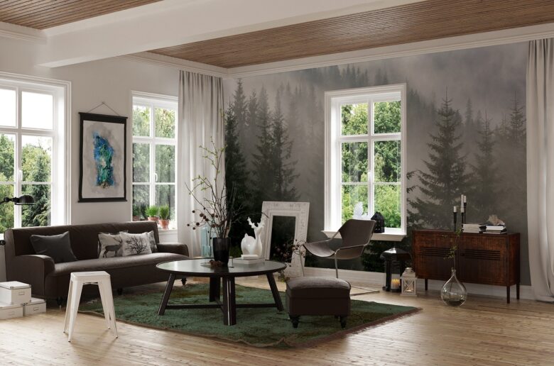 fototapeta w mieszkaniu