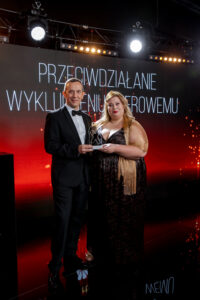 Radosław Kędzia i Magdalena Janczewska podczas gali Bizneswoman Roku 2020