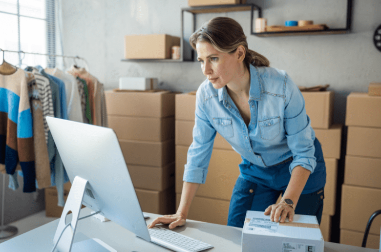 Kobieta prowadząca swój biznes