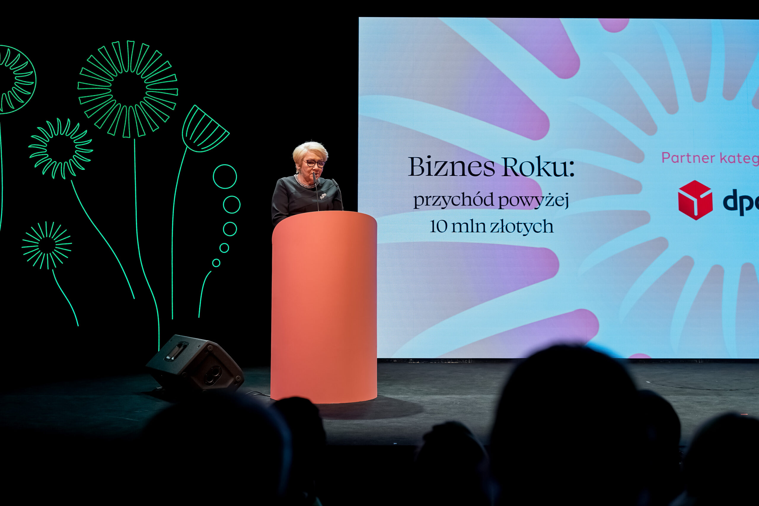 Elżbieta Zajezierska podczas Gali XIV edycji Konkursu Bizneswoman Roku